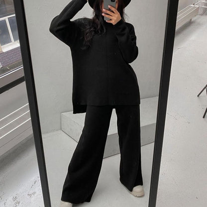 Norvielle Damen Winterpullover- und Hosenset