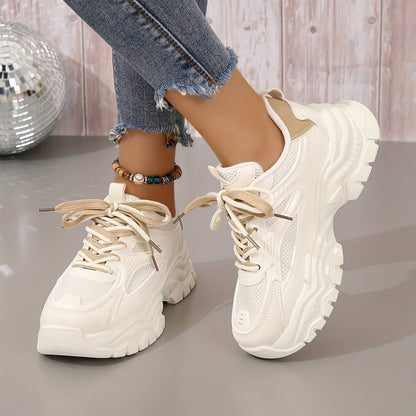 Norvielle Damen Plateau Sneaker Moderner Look