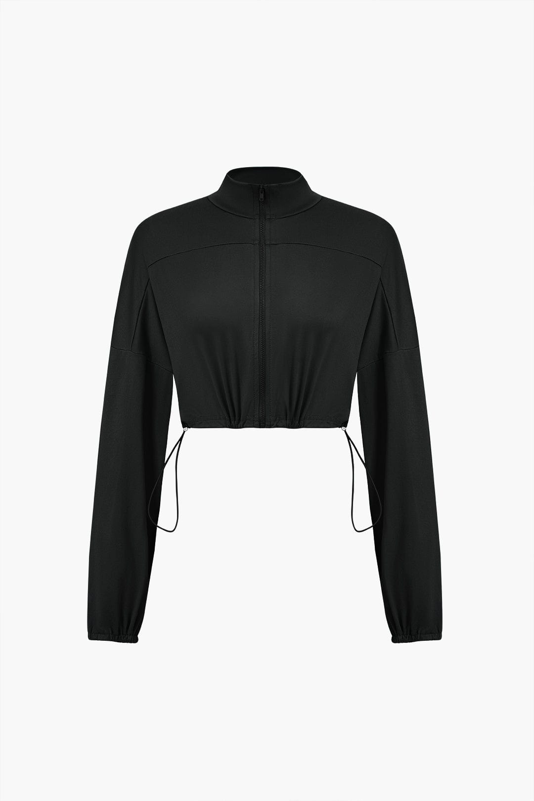 Damen Sportliches Zweiteiler-Set Cropped-Jacke Leggings