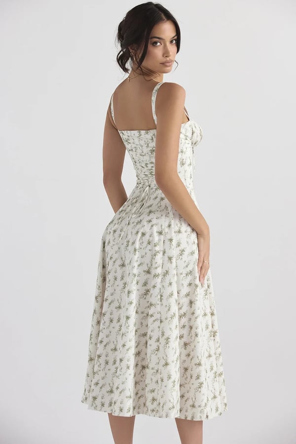 Damen Bustier-Sommerkleid Elegant Figurschmeichelnd