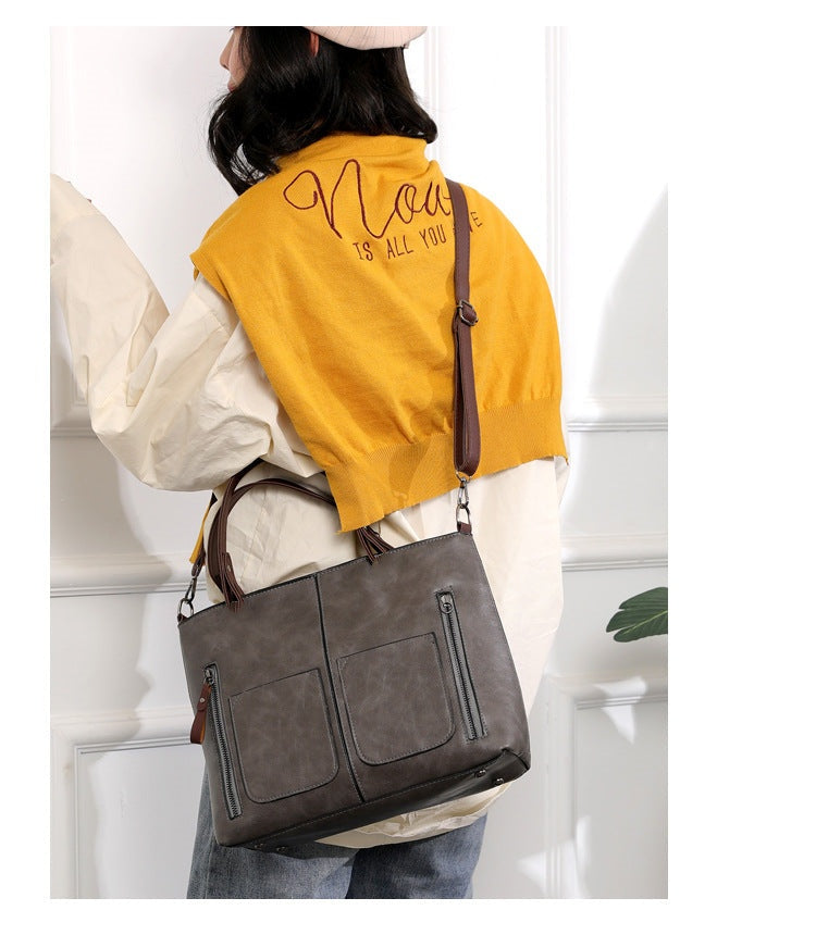 Elegante Damenhandtasche aus PU-Leder