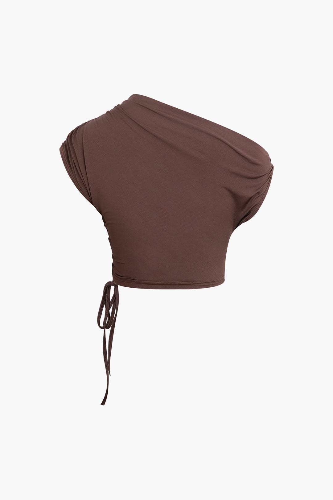 Asymmetrisches Damen Zweiteiler-Set mit One-Shoulder Crop- und