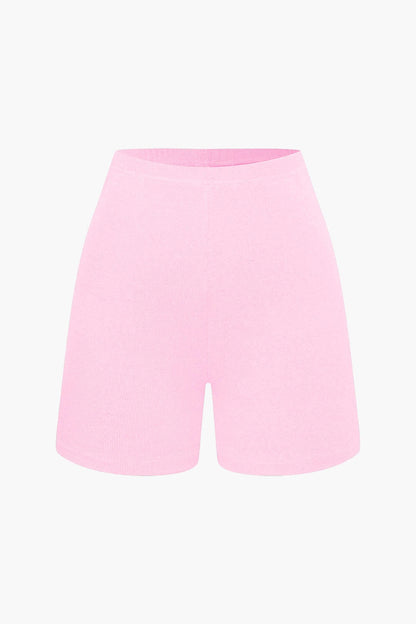 Damen Zweiteiler-Set Bustier- und Shorts Elegantes Design