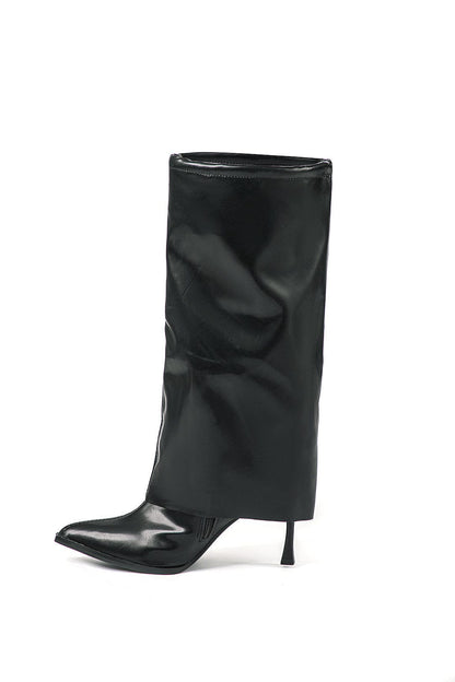 Damen Designerstiefel Oversized