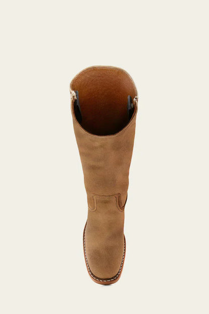 Damen Lederstiefel Westernstil Blockabsatz