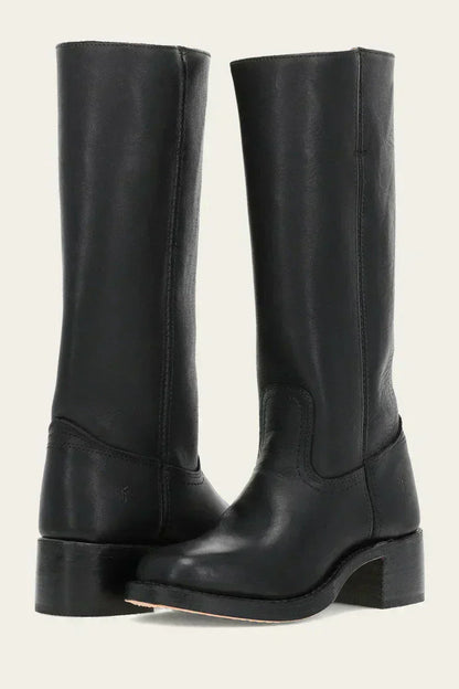 Damen Westernstiefel Leder Hochhackig