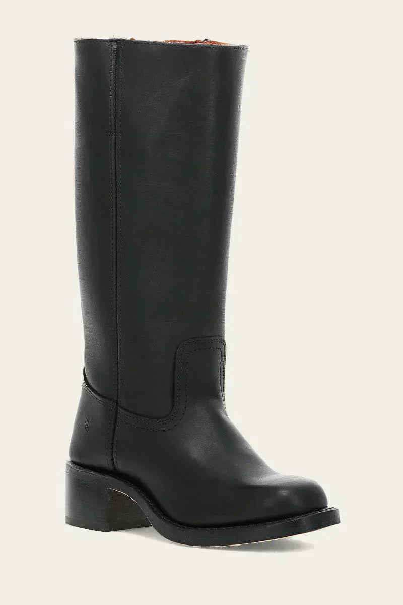 Damen Lederstiefel Blockabsatz Handgefertigt