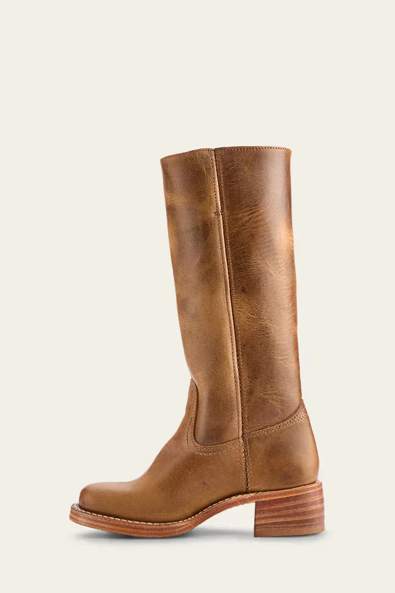 Damen Lederstiefel Blockabsatz Handgefertigt