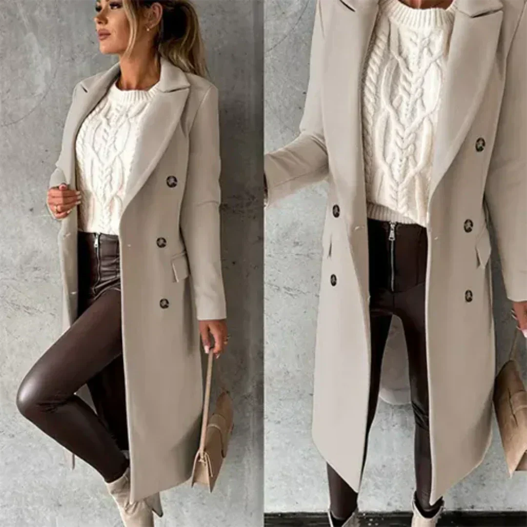 Damen Trenchmantel Warm Winter