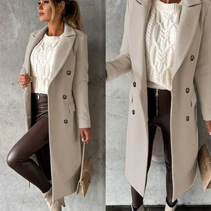 Damen Trenchmantel Warm Winter