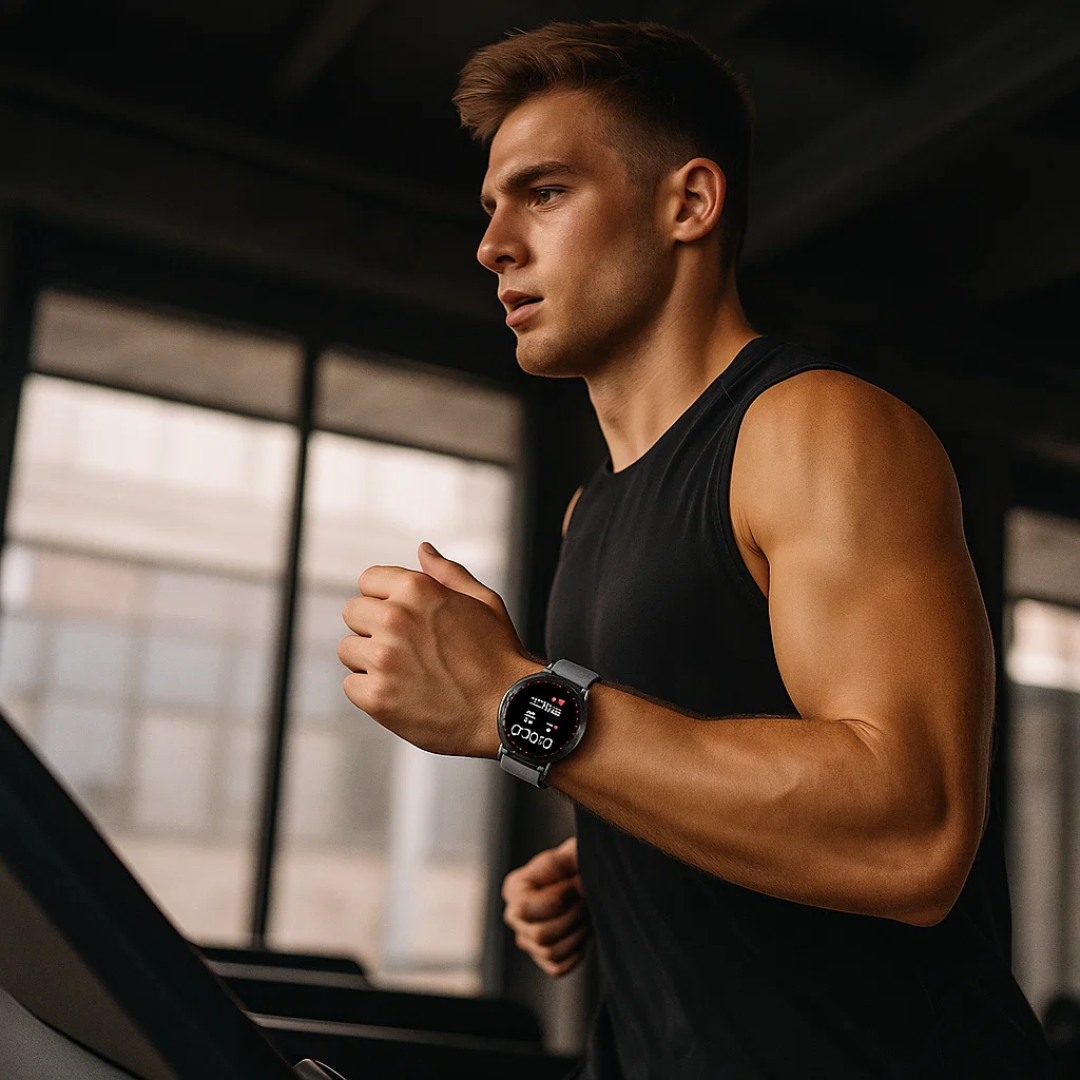 EKG Smartwatch mit Osram Sensor für Gesundheitsüberwachung