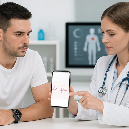 EKG Smartwatch mit Osram Sensor für Gesundheitsüberwachung