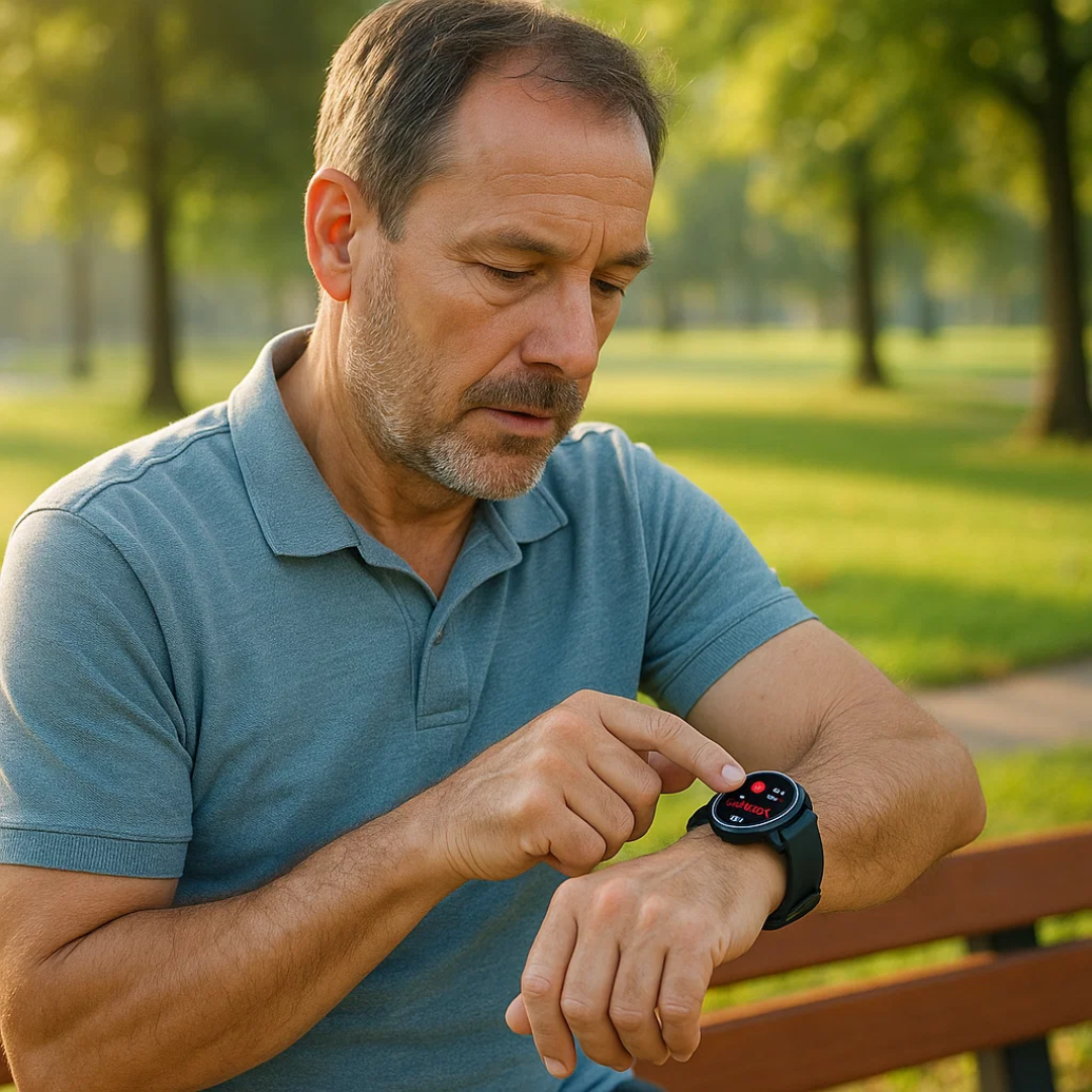 EKG Smartwatch mit Osram Sensor für Gesundheitsüberwachung