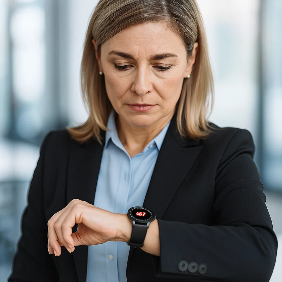 EKG Smartwatch mit Osram Sensor für Gesundheitsüberwachung