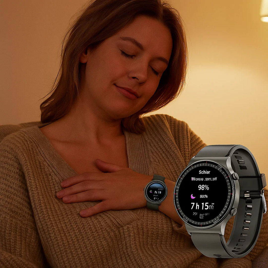 EKG Smartwatch mit Osram Sensor für Gesundheitsüberwachung