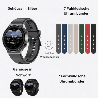 EKG Smartwatch mit Osram Sensor für Gesundheitsüberwachung