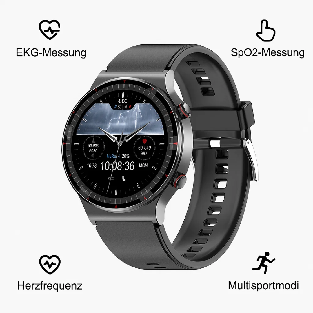 EKG Smartwatch mit Osram Sensor für Gesundheitsüberwachung