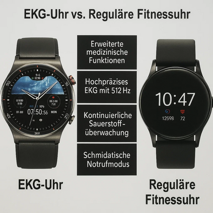 EKG Smartwatch mit Osram Sensor für Gesundheitsüberwachung