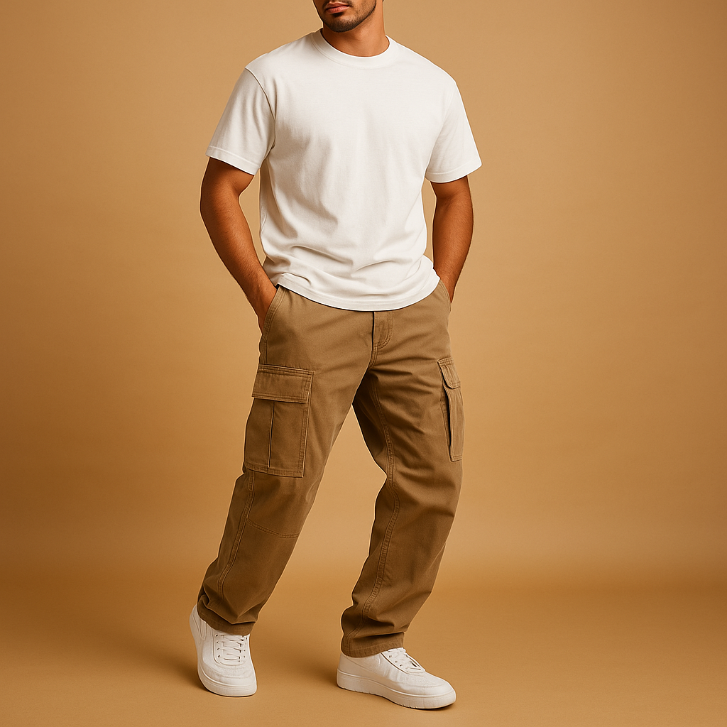 Herrenhose Gerade Form mit Taschen