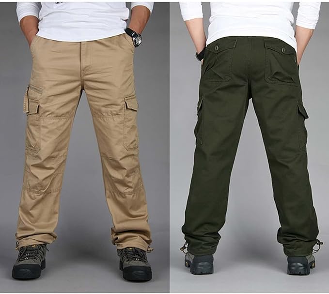 Herren Chino Cargohose Lang