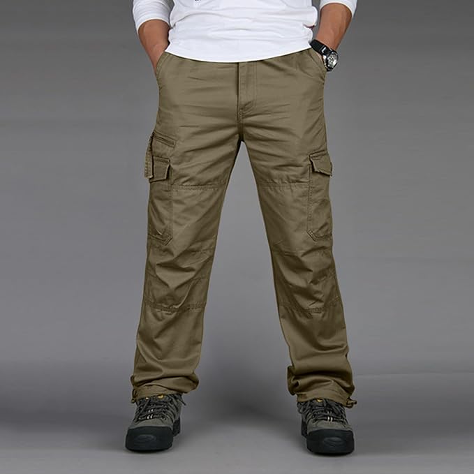 Herren Cargohose Gerade Passform Funktionale Taschen