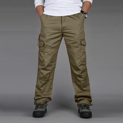 Herren Cargohose Gerade Passform Funktionale Taschen