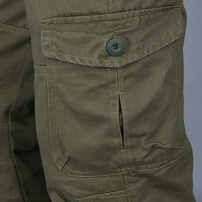 Herren Cargohose Gerade Passform Funktionale Taschen