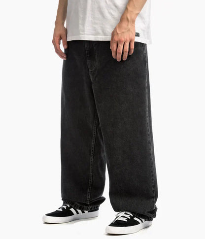 Herren Frühlingsjeans Entspannte Passform Weites Bein Blau - Norvielle