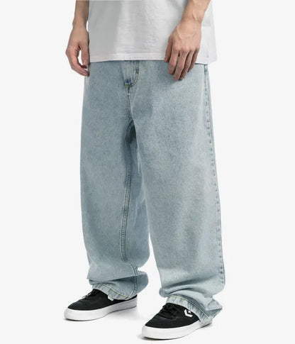 Herren Frühlingsjeans Entspannte Passform Weites Bein