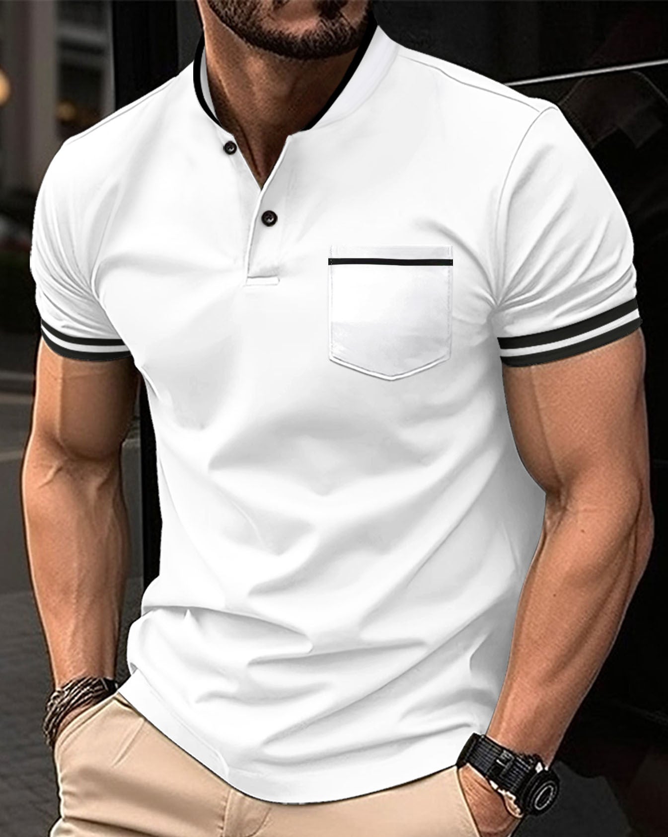 Herren Polo Bequem Teodor