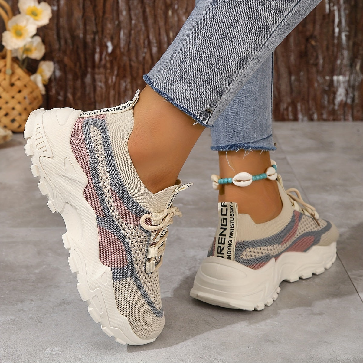 Damen Plateau Schuhe