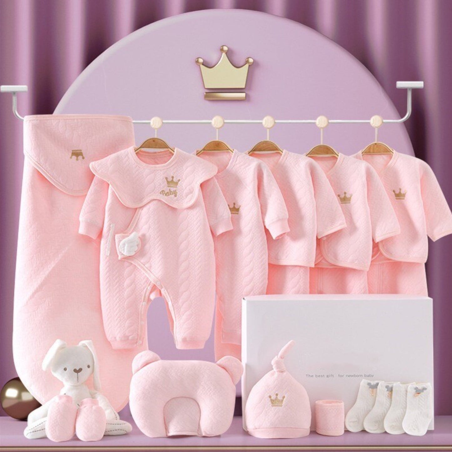 Baby Erstausstattungs-Set 100% Bio-Baumwolle Hypoallergen