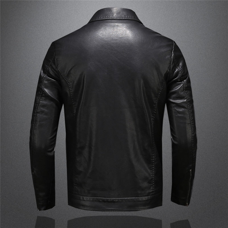 Herren Lederjacke Qualität Schwarz - Norvielle
