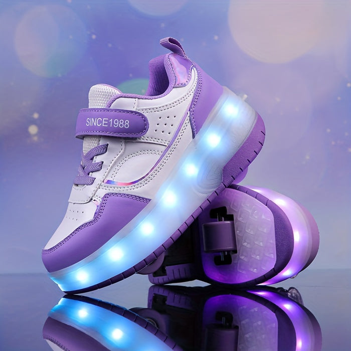 Kinder Lichtroller Sneaker Leuchtschuh Farbenfroh