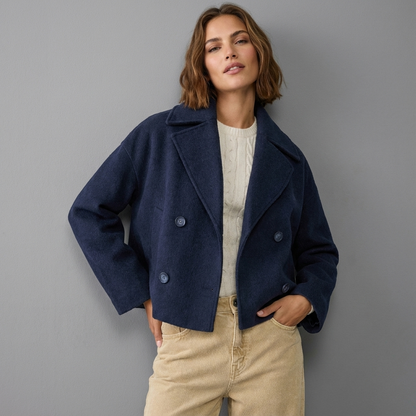Damen Kurzjacke Reverskragen