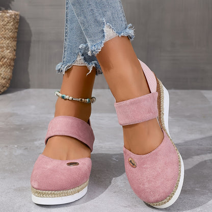 Damen Sandalen Auf Plattform Rutschfest Elastisch