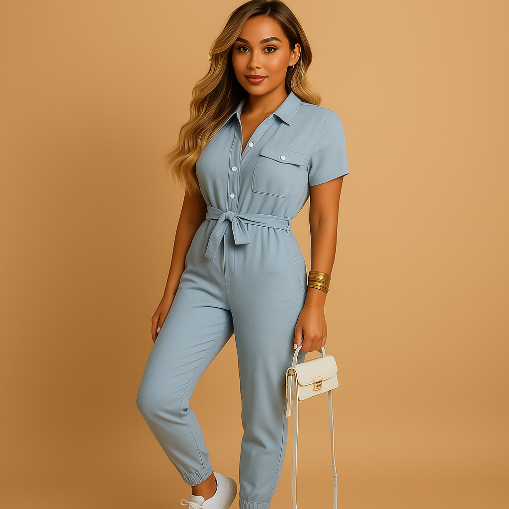 Damen Jumpsuit Einteiliges Outfit Elegant