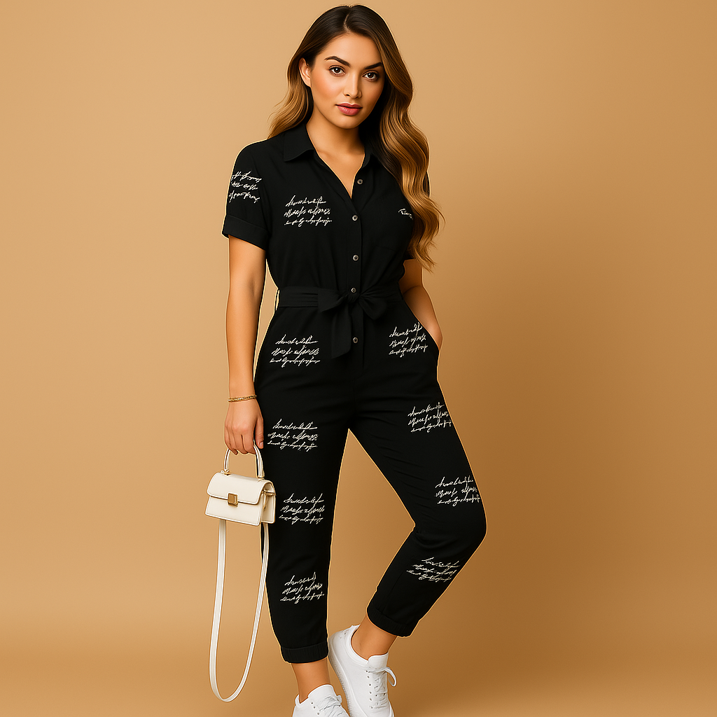 Damen Jumpsuit Einteiliges Outfit Elegant