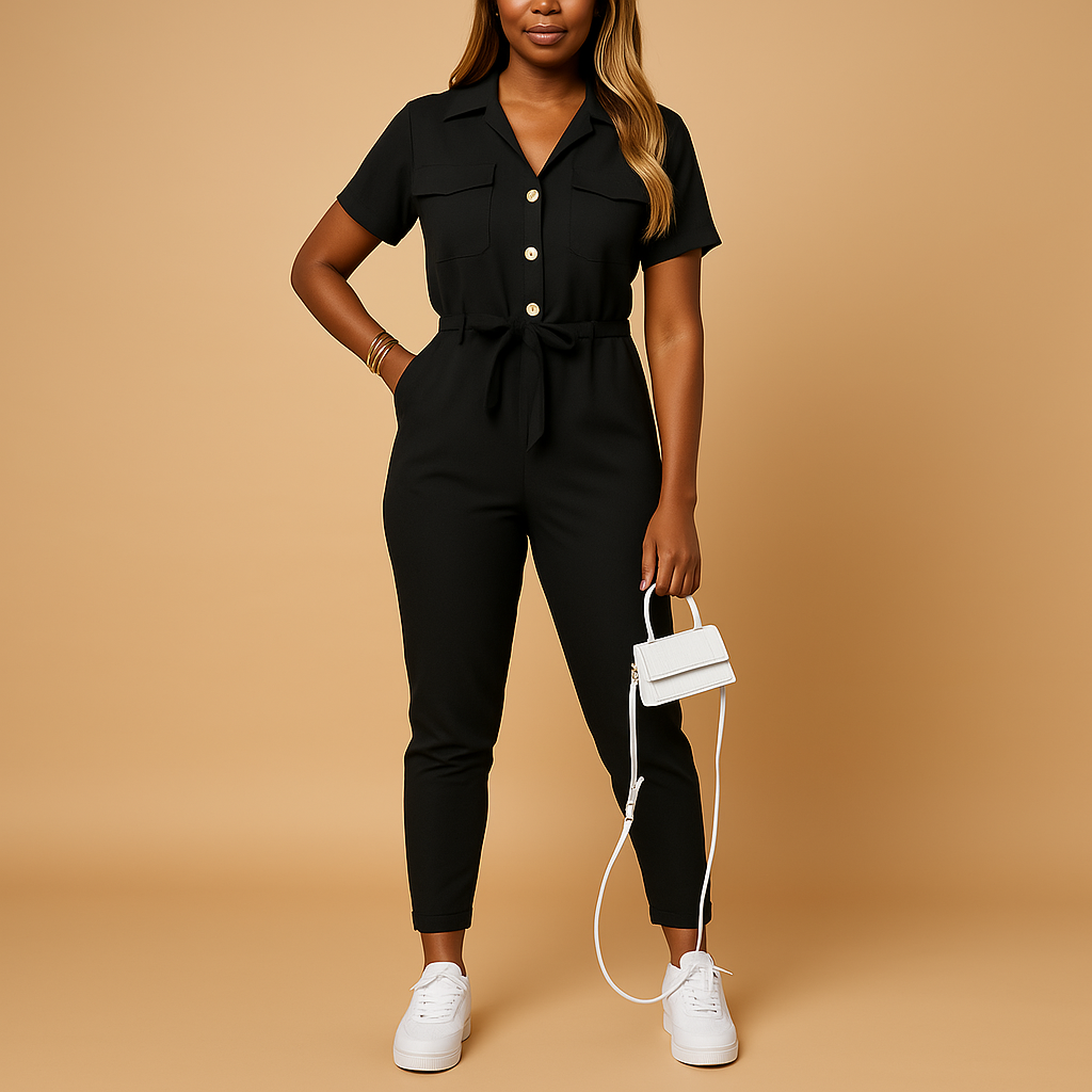 Damen Jumpsuit Einteiliges Outfit Elegant