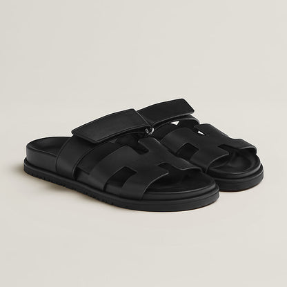 Elegante Milano Damen Slipper Italienischer Stil Leder