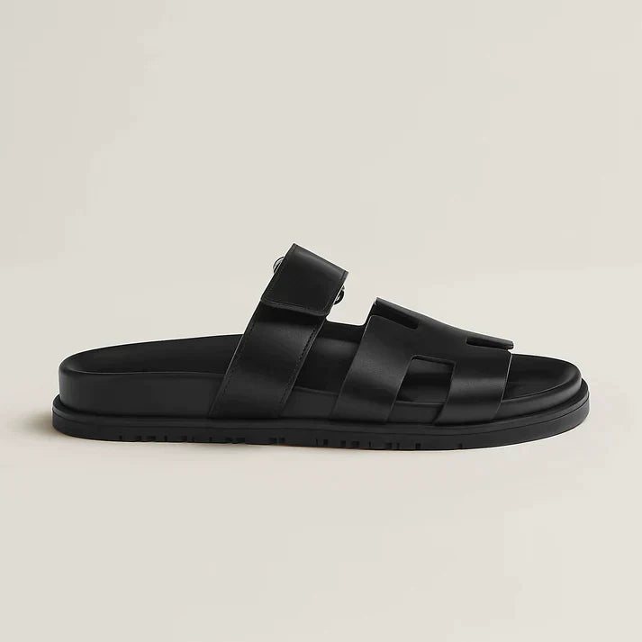 Elegante Milano Damen Slipper Italienischer Stil Leder