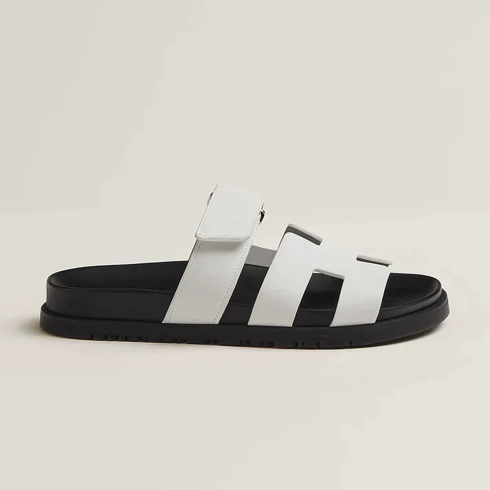 Elegante Milano Damen Slipper Italienischer Stil Leder