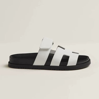 Elegante Milano Damen Slipper Italienischer Stil Leder