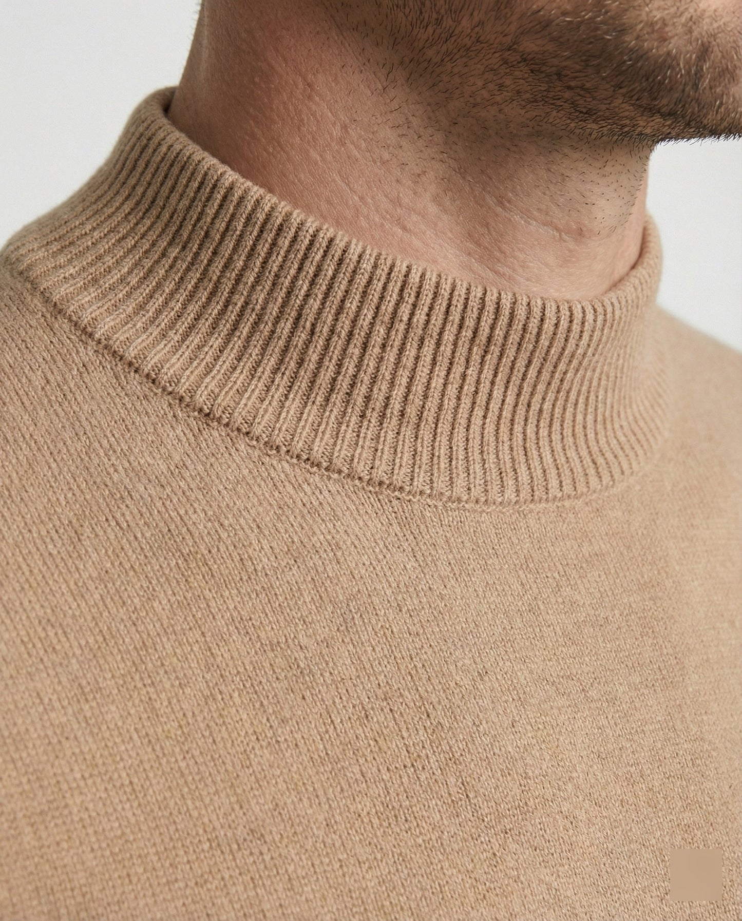 Herren Strickpullover Stehkragen