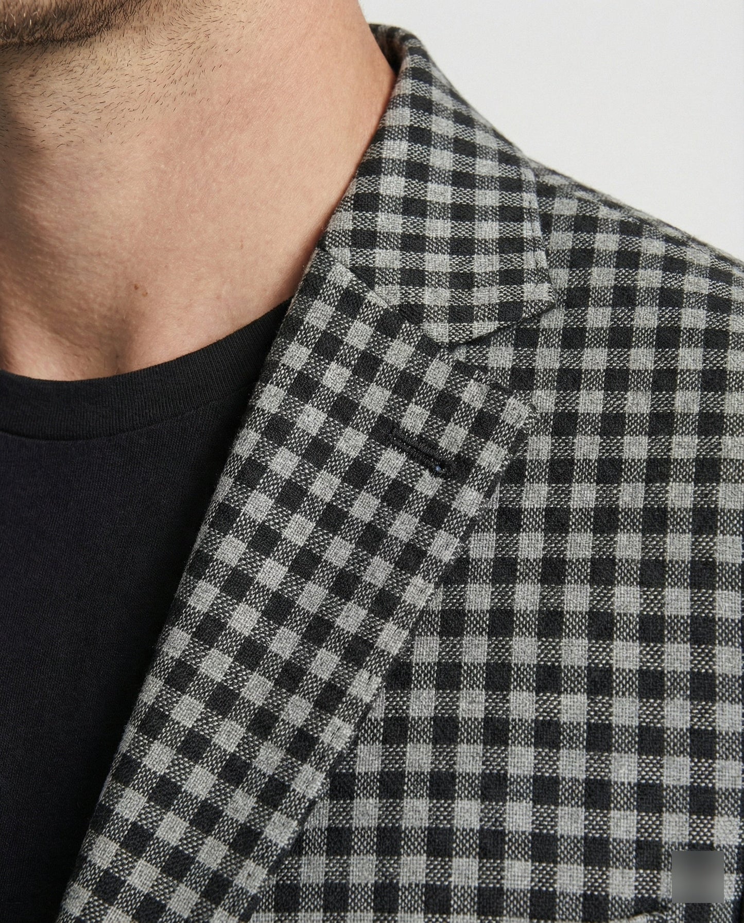 Herren Glencheck Sakko Slim Fit Einreiher