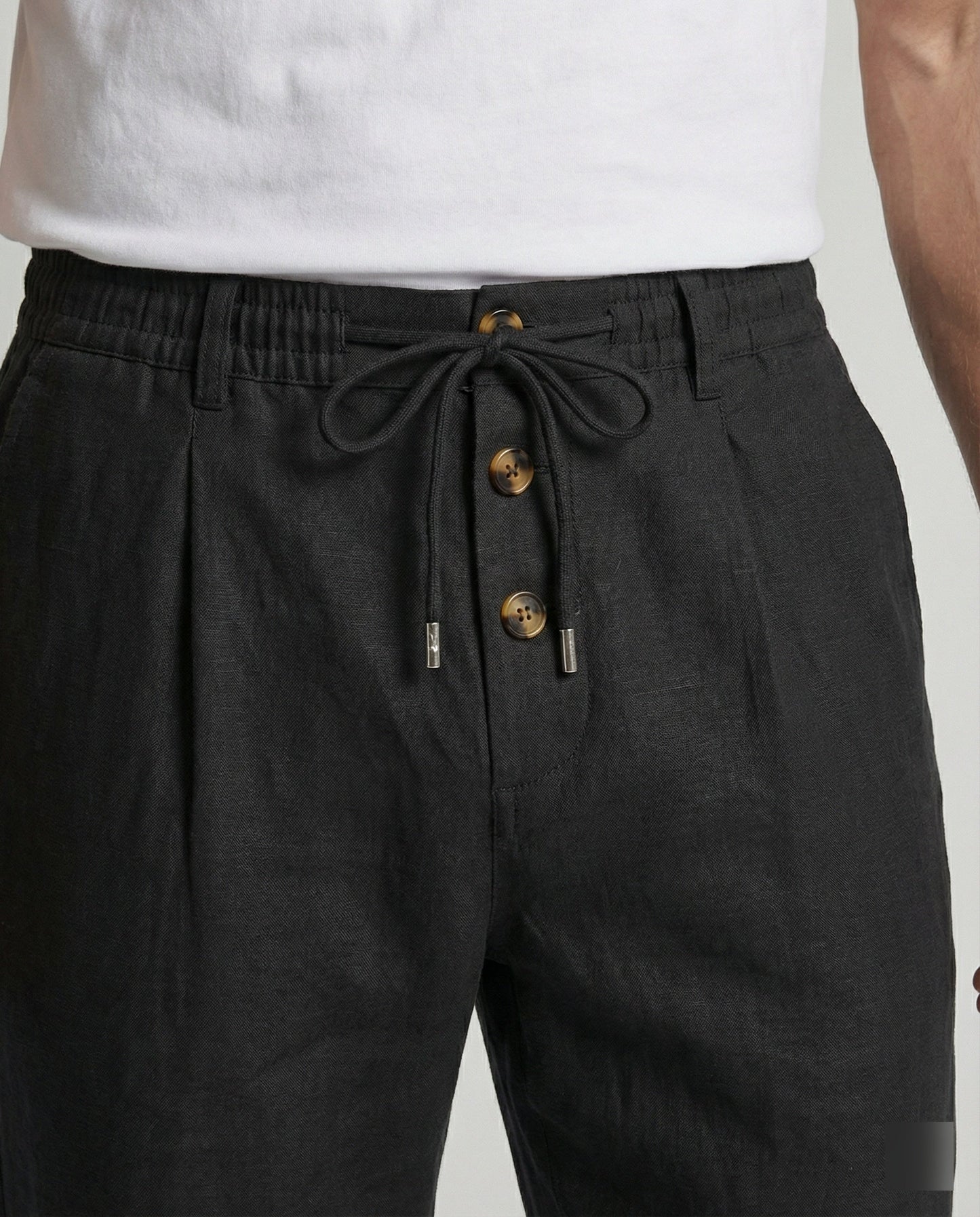 Herren Leinenhose Leicht Atmungsaktiv