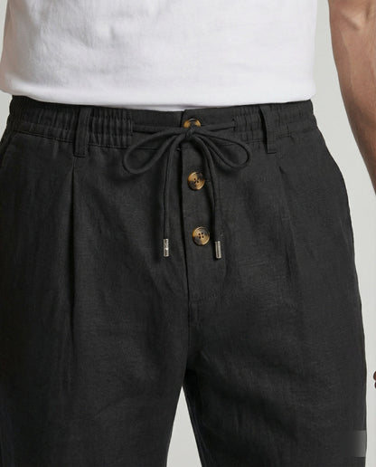 Herren Leinenhose Leicht Atmungsaktiv