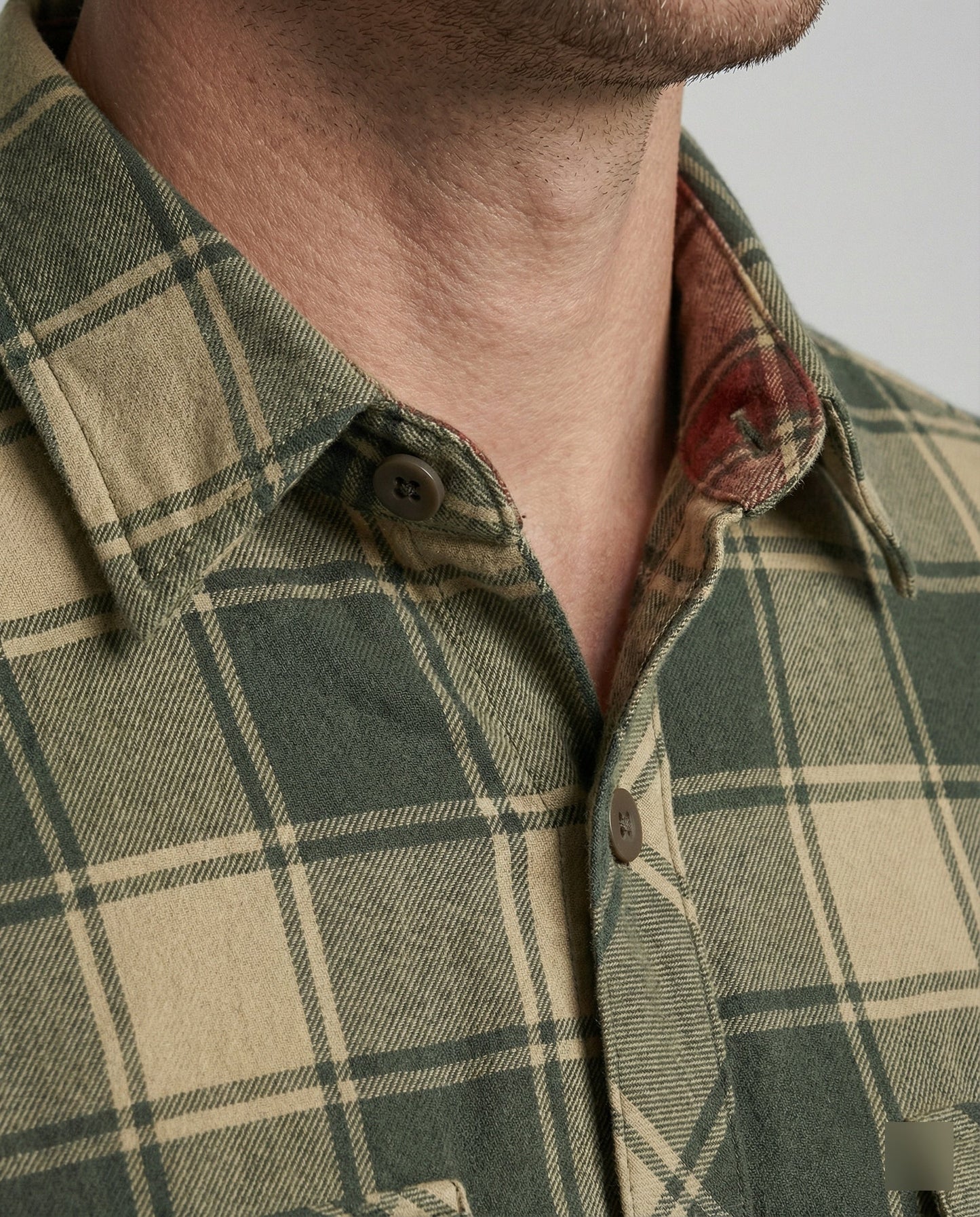 Herren Langarmhemd Flanell