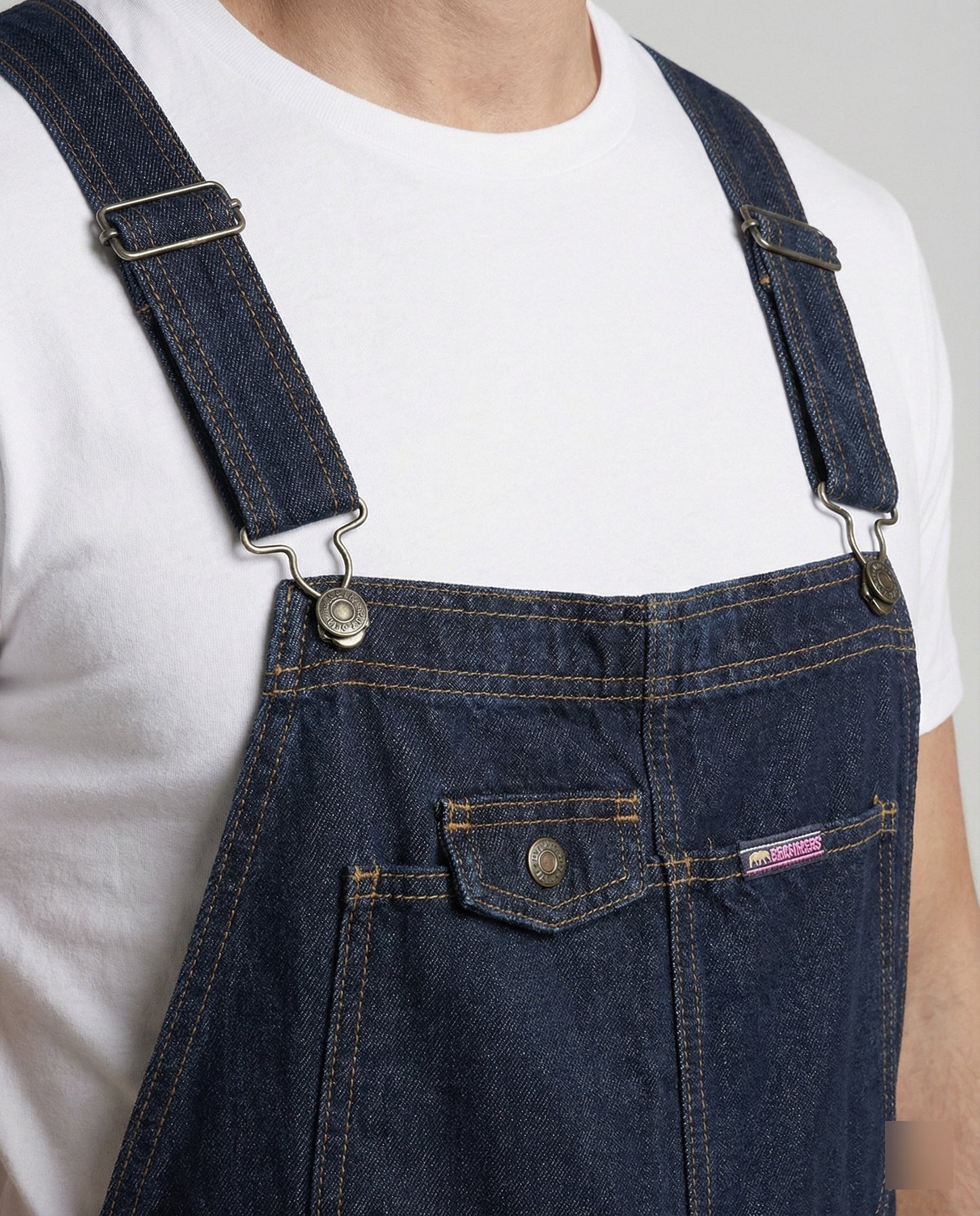 Herren Latzhose Denim Jeans