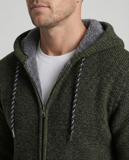 Herren Strickjacke Mit Kapuze Beige